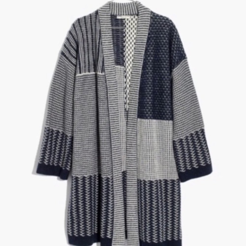 Madewell Patchwork Collage Wool Sweater - image 1
